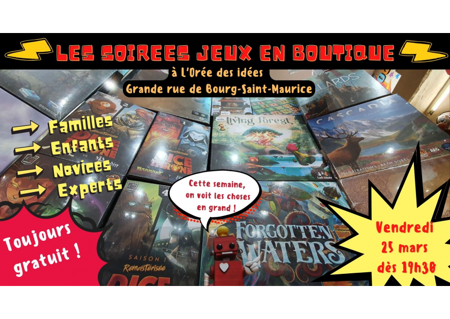 Soirée jeux en boutique - la 14ème !